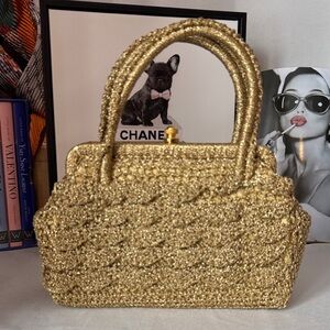 Vintage Elegant Gold Handbag